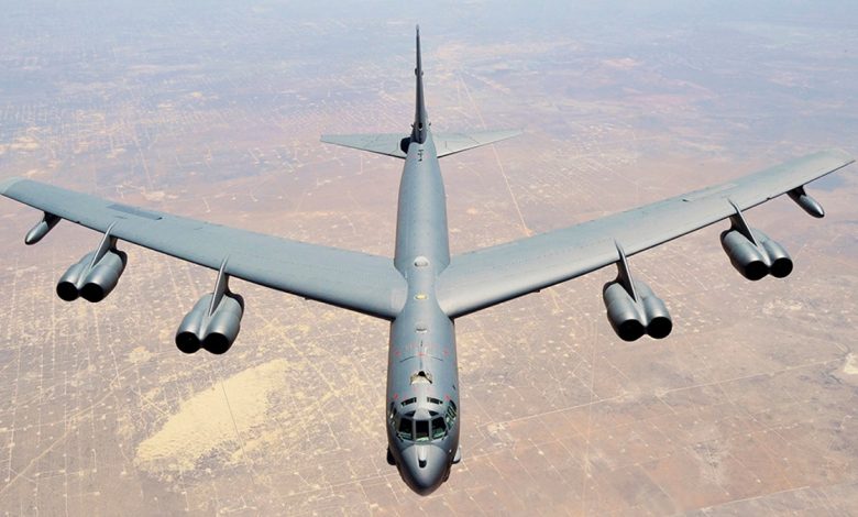 A B-52 Stratofortress had a near miss with a Delta Airlines plane over North Dakota on Friday.