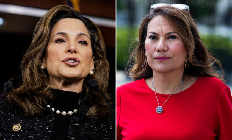 Reps. Maria Elvira Salazar, R-Fla., and Veronica Escobar, D-Texas