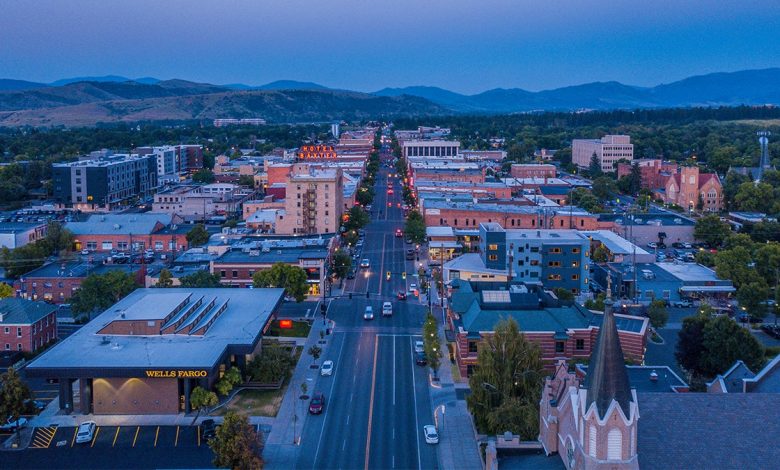 Bozeman at dusk