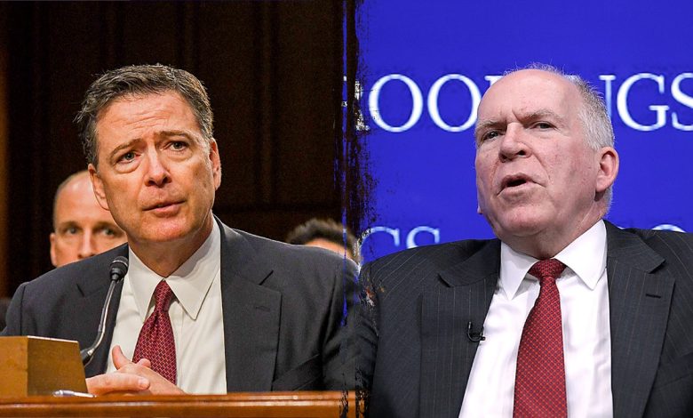James Comey and John Brennan composite photo