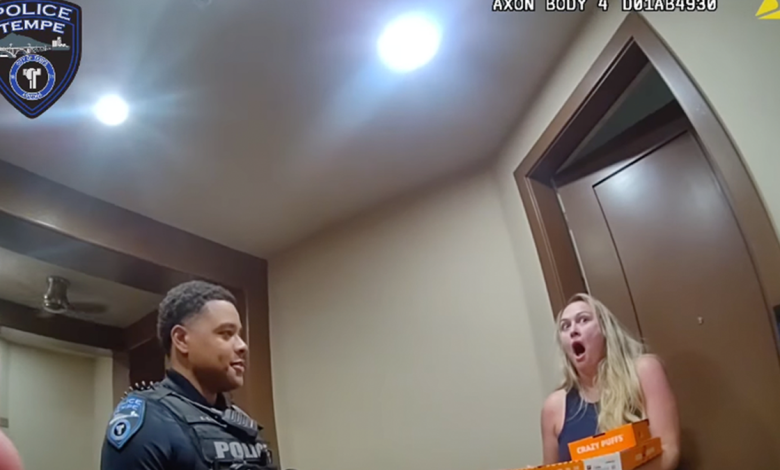 Tempe police officers pizza delivery