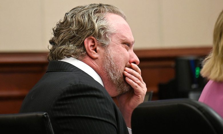 Dentist James Craig cries in court while on trial for his wife's murder