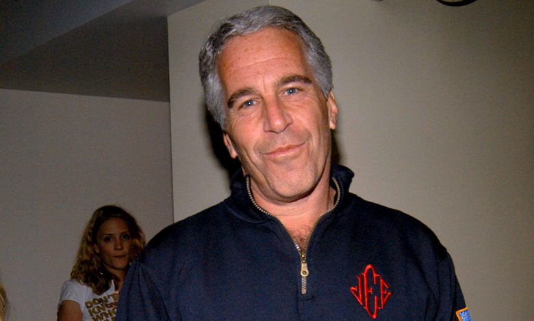 Jeffrey Epstein smiles at a party for Radar Magazine