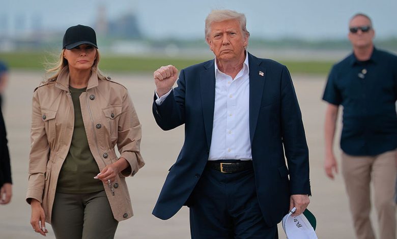 President Donald Trump and First Lady Melania Trump