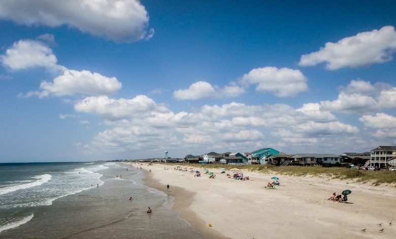 scenic views at oak island beach north carolina