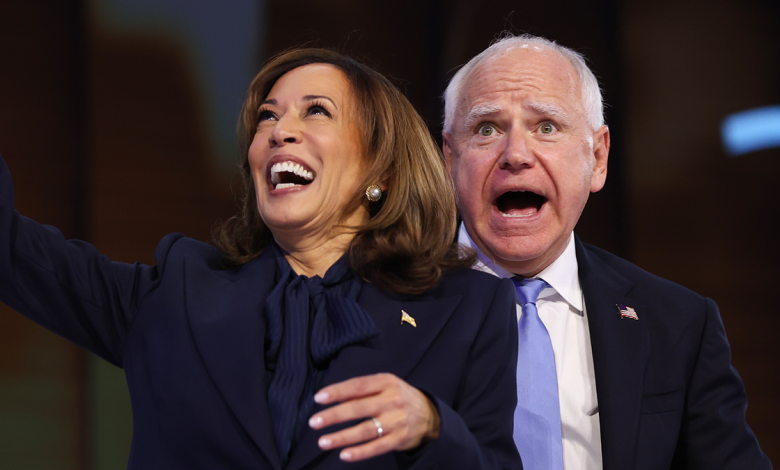 Kamala Harris and Tim Walz