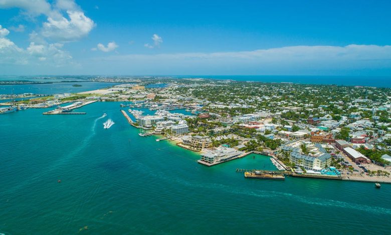 Aerial scenic Key West Florida photo