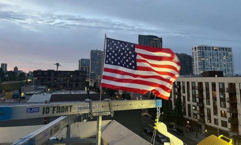 DHS announced a new American flag was added to its Portland ICE facility after protesters burned others.