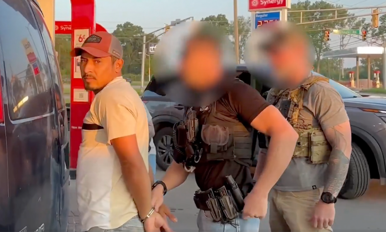ICE and FBI agents arrested the illegal immigrant in Indiana.