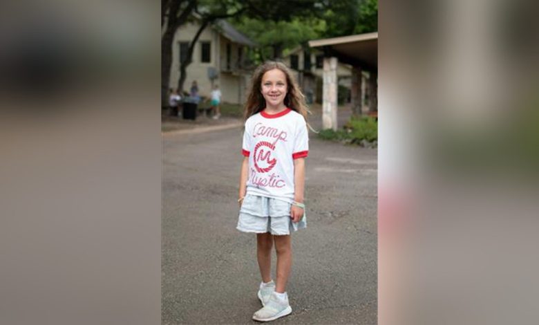 Janie Hunt in a Camp Mystic shirt