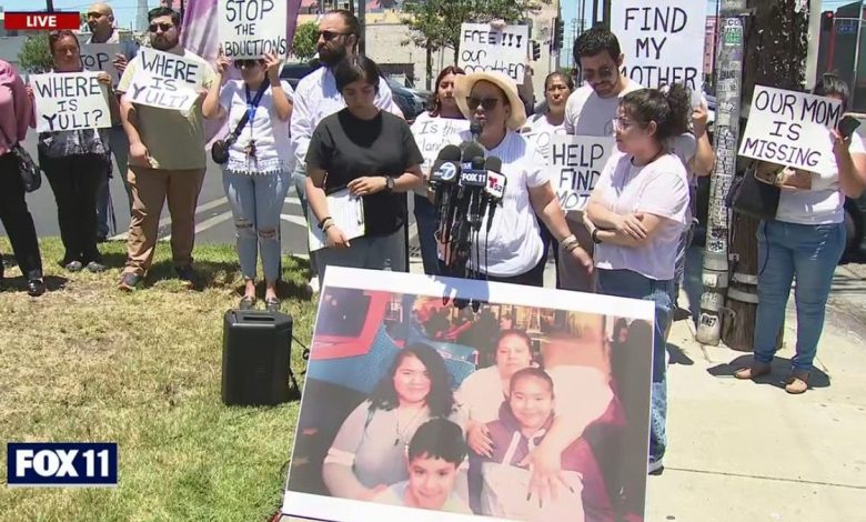 A news conference for Juli Calderon