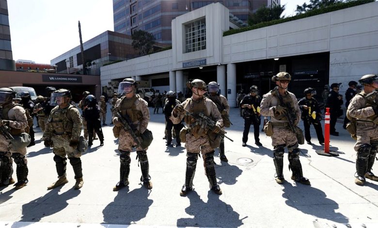 Marines deployed in Los Angeles during anti-ICE demonstrations