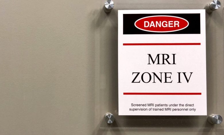 MRI danger zone sign