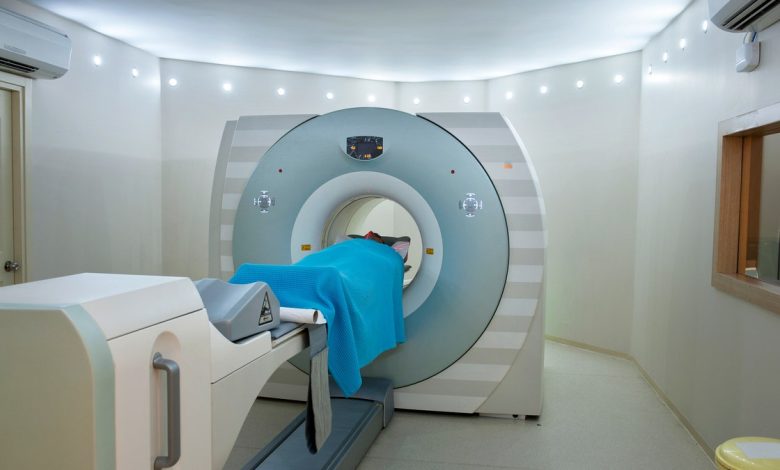 Person in MRI machine