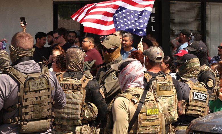 Protesters confront ICE agents during California immigration raid