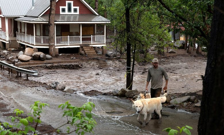 Ruidoso, NM flooding in June 2025