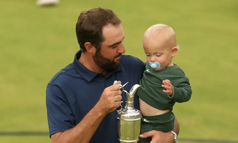 Scottie Scheffler's son steals the show after father wins 2nd major of the year