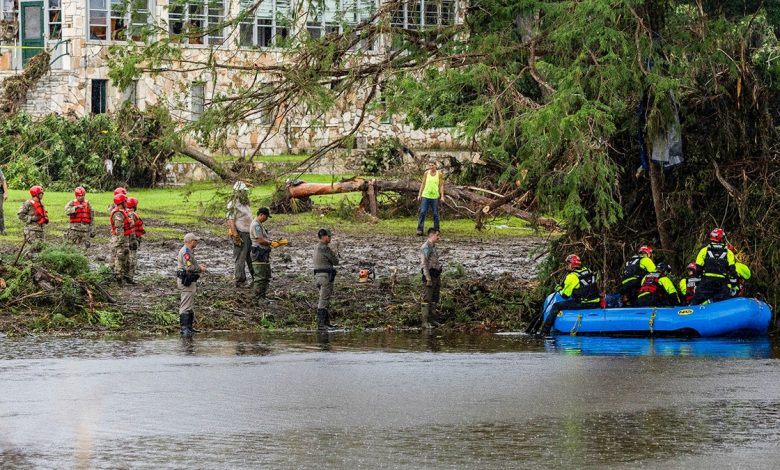 search and rescue crews during Texas floods