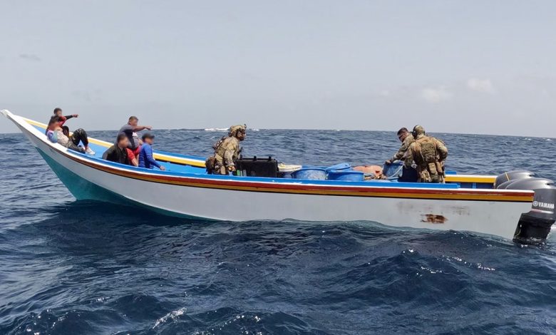 Suspected drug vessel off coast of Venezuela
