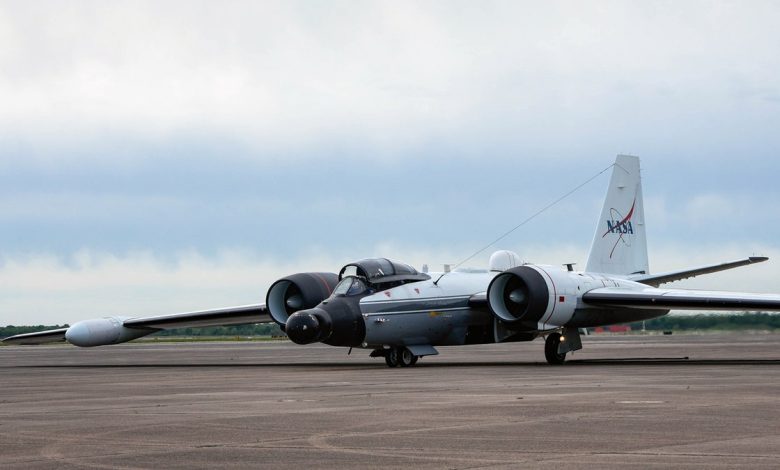 A NASA WB-57 plane will be assessing flood damage and aiding with recovery efforts in Texas.