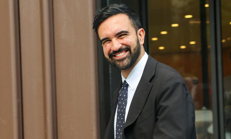 Mamdani smiling in NYC